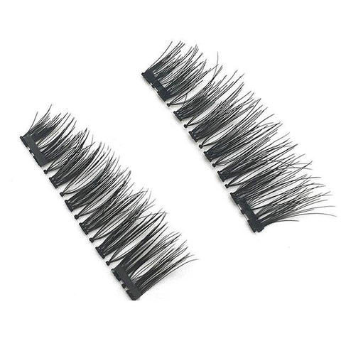 4pcs/pairs Magnetic Eyelashes 3D magnet lashes Soft Natural Long Hair Magnet Eyelashes on the Magnet False Eye Lashes Extensions