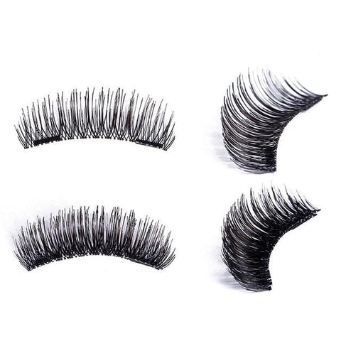 4pcs/pairs Magnetic Eyelashes 3D magnet lashes Soft Natural Long Hair Magnet Eyelashes on the Magnet False Eye Lashes Extensions