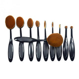 5/6/10PCS powder Rose gold set Brush Shape Oval crystal Makeup Brush Set Professional Foundation Powder Brush Kits DFDF