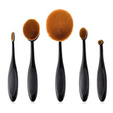 5/6/10PCS powder Rose gold set Brush Shape Oval crystal Makeup Brush Set Professional Foundation Powder Brush Kits DFDF