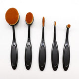 5/6/10PCS powder Rose gold set Brush Shape Oval crystal Makeup Brush Set Professional Foundation Powder Brush Kits DFDF