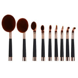 5/6/10PCS powder Rose gold set Brush Shape Oval crystal Makeup Brush Set Professional Foundation Powder Brush Kits DFDF