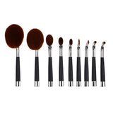 5/6/10PCS powder Rose gold set Brush Shape Oval crystal Makeup Brush Set Professional Foundation Powder Brush Kits DFDF