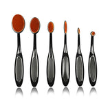 5/6/10PCS powder Rose gold set Brush Shape Oval crystal Makeup Brush Set Professional Foundation Powder Brush Kits DFDF