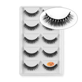 5 Pairs 3D Mink Hair Natural Cross False Eyelashes Long Messy Makeup  Fake Eye Lashes Extension Make Up Beauty Tools maquiagem