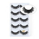 5 Pairs 3D Mink Hair Natural Cross False Eyelashes Long Messy Makeup  Fake Eye Lashes Extension Make Up Beauty Tools maquiagem