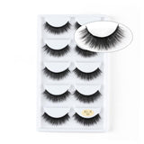 5 Pairs 3D Mink Hair Natural Cross False Eyelashes Long Messy Makeup  Fake Eye Lashes Extension Make Up Beauty Tools maquiagem