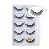 5 Pairs 3D Mink Hair Natural Cross False Eyelashes Long Messy Makeup  Fake Eye Lashes Extension Make Up Beauty Tools maquiagem