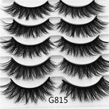 5 Pairs Luxurious Mink Hair False Eyelashes Thick Curled Full Strip Lashes Eyelash Extension Fashion Women Eyes Natural Makeup