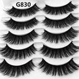 5 Pairs Luxurious Mink Hair False Eyelashes Thick Curled Full Strip Lashes Eyelash Extension Fashion Women Eyes Natural Makeup