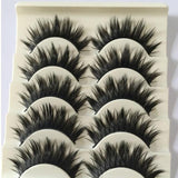 5 Pairs/Set NEW Black Long Thick 3D Natural Cross False Eyelashes Enlarge Your Eyes Eye lashes Extension Makeup Beauty Tools