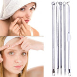 5 Pcs Pimple Blemish Stainless Steel Comedone Acne Extractor Remover Tool Set