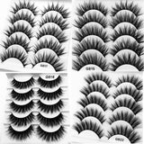 5 pairs 3D mink lashes false eyelashes natural makeup eyelash extension long cross volume soft fake eye lashes winged faux cils