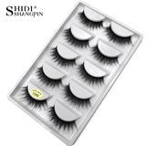 5 pairs false eyelashes natural 3D mink lashes makeup eyelash extension long mink eyelashes volume fake eye lashes cilio russian