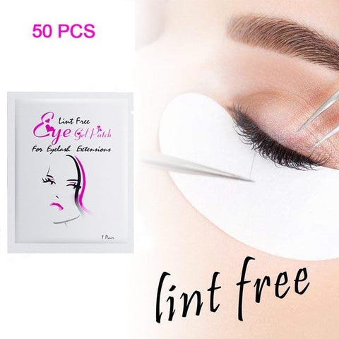 50/100 Pairs 4 Color Eyelash Extension Under Gel Pad Women Beauty Makeup Eye Pads Salon Lint  Patches Make Up Tool Patch