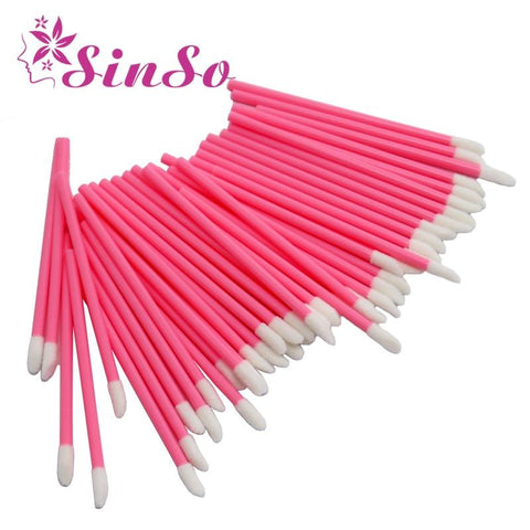 50 Pcs/pack Disposable Lip Brush Makeup Brushes Pen Lipstick Mascara Wands Brush Cleaning Eyelash Cosmetic Brush Applicators