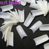 500 Nail Tips Natural French Acrylic Artificial False Nails Nail Art Decoration Retail Free Shipping