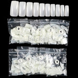 500PCS 10 Sizes White/  Clear /Natural False French Style Acrylic UV Gel Nail Tips Free Shipping