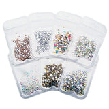 500pcs Nail Art Rhinestone Mix SS3-SS20 Size Glass Flatback Crystal Nail Rhinestones For Nails Art 3D Decorations MJZ2101