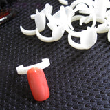 50PCS False Nail Tips Display Plastic Ring Nail Color Chart Polish Practice Wheel Nail Tools Supplies