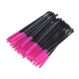 50Pcs Disposable Silicone Eyelash Brush Comb Mascara Wands Eye Lashes Extension Individual Applicator Eye Beauty Makeup