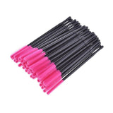 50Pcs Disposable Silicone Eyelash Brush Comb Mascara Wands Eye Lashes Extension Individual Applicator Eye Beauty Makeup