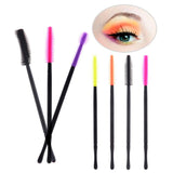 50Pcs Disposable Silicone Eyelash Brush Comb Mascara Wands Eye Lashes Extension Individual Applicator Eye Beauty Makeup