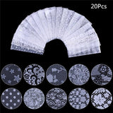 50Pcs Shimmer Starry Sky Nail Foil Colorful Nail Starry Glitter Transfer Sticker Manicure Nail Art Decoration