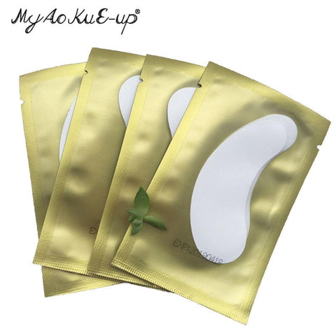 50pairs/pack New Eyelashes Paper Patches Under Eye Pads Lash Paper Patch Eye Tips Sticker Wraps Eyelash Extension Make Up Tools