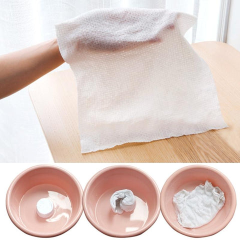 50pcs Portable Disposable Compressed Face Towel Nonwoven Towel Travel Outdoor