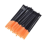 50pcs/pack Disposable Eyelash Brush Mascara Wands Applicator Eyelash Comb Makeup Brushes Individual Lash Removing Swab Micro