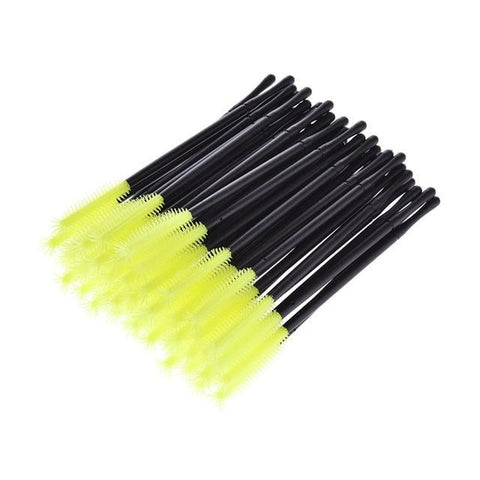 50pcs/pack Disposable Eyelash Brush Mascara Wands Applicator Eyelash Comb Makeup Brushes Individual Lash Removing Swab Micro