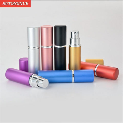 5ML Travel Aluminum Refillable Perfume Bottle Spray Empty Cosmetic Containers New Makeup Sets