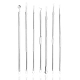 5PCS Blackhead Pimples Acne Needle Face Skin Care Tool Black Head Extractor Comedone Blemish Extractor Remover Cleanser Kit Tool