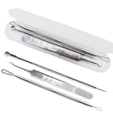 5PCS Blackhead Pimples Acne Needle Face Skin Care Tool Black Head Extractor Comedone Blemish Extractor Remover Cleanser Kit Tool