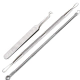 5PCS Blackhead Pimples Acne Needle Face Skin Care Tool Black Head Extractor Comedone Blemish Extractor Remover Cleanser Kit Tool