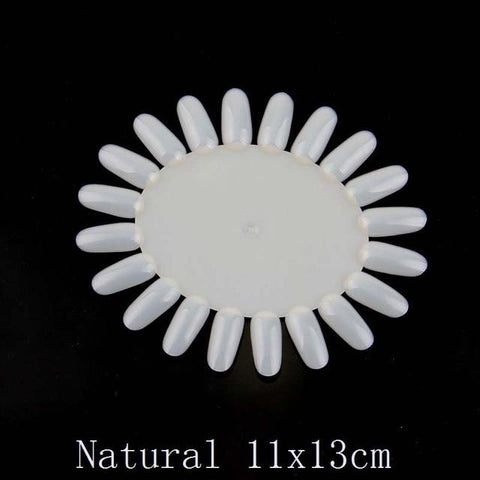 5PCS/Lot Manicure Nail Work 13*11CM Oval Transparent Natural Nail Polish Swatches Nail Art Tips DIY Beauty Nail Art Tools