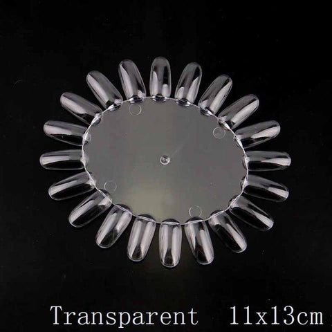 5PCS/Lot Manicure Nail Work 13*11CM Oval Transparent Natural Nail Polish Swatches Nail Art Tips DIY Beauty Nail Art Tools