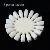 5PCS/Set False Nail Art Nature Color ChartTips Display Practice Wheel UV Gel Polish Round Board Tool Acrylic Manicure JI380