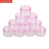 5Pcs Empty Cosmetic Container Plastic Makeup Sets Jar Pot Eyeshadow Travel Face Beauty Cream Cosmetic Refillable Toiletry Kits