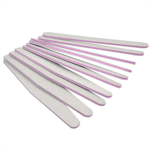 5Pcs/Lot Nail File 100/180 Sanding Buffer Block Pedicure Manicure Buffing Polish Beauty Tools Professional Nail Files Grey Boat