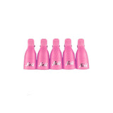 5Pcs/set Nail Art Remover Gel Nail Art Soakers UV Nail Degreaser Polish Wrap Tool Nails Remover Soak Off Cap Clip