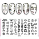 6.5*12.5CM Rectangle Animal Flower Pattern Nail Art Stamping Plates Stamping Nail Image Templates Manicure Nail Stamps 1Pcs