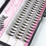 6/8/10/12/14mm New 60 Pcs False Eyelashes Professional Makeup Natural Clusters Eye Lashes Grafting Fake Eyelashes Extension