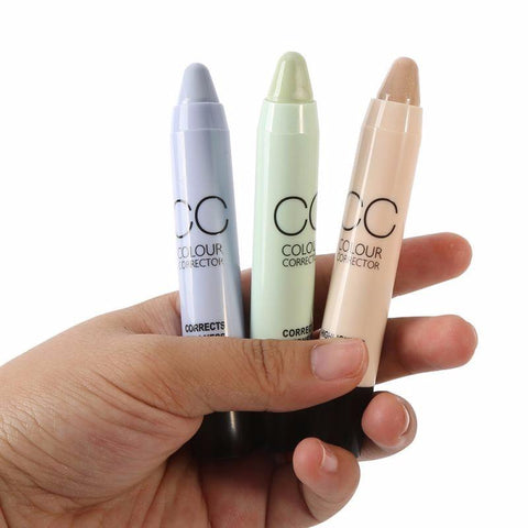 6 Colors Face Makeup CC Color Corrector Blemish Concealer Cream Base Palette Pen Pencil  Concealer