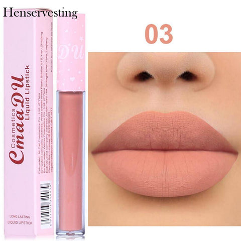 6 Colors Matte lip Gloss Natural Long-lasting Non-stick Cup Lipstick Soft Texture Daily Makeup Beauty Cosmetics