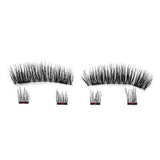 6Pc 3D makeup Magnetic Eyelashes False Eyelashes make up Mink Lashes Full Strip Lashes & Tweezers Double Magnet Fake Eye Lashes