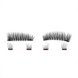 6Pc 3D makeup Magnetic Eyelashes False Eyelashes make up Mink Lashes Full Strip Lashes & Tweezers Double Magnet Fake Eye Lashes