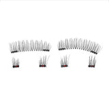 6Pc 3D makeup Magnetic Eyelashes False Eyelashes make up Mink Lashes Full Strip Lashes & Tweezers Double Magnet Fake Eye Lashes