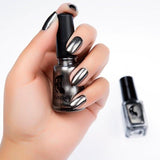 6ml Mirror Effect Metallic Nail Polish Purple Rose Gold Silver 18 Colors Chrome Nail Art Varnish for Women Nails Manicure Lacque